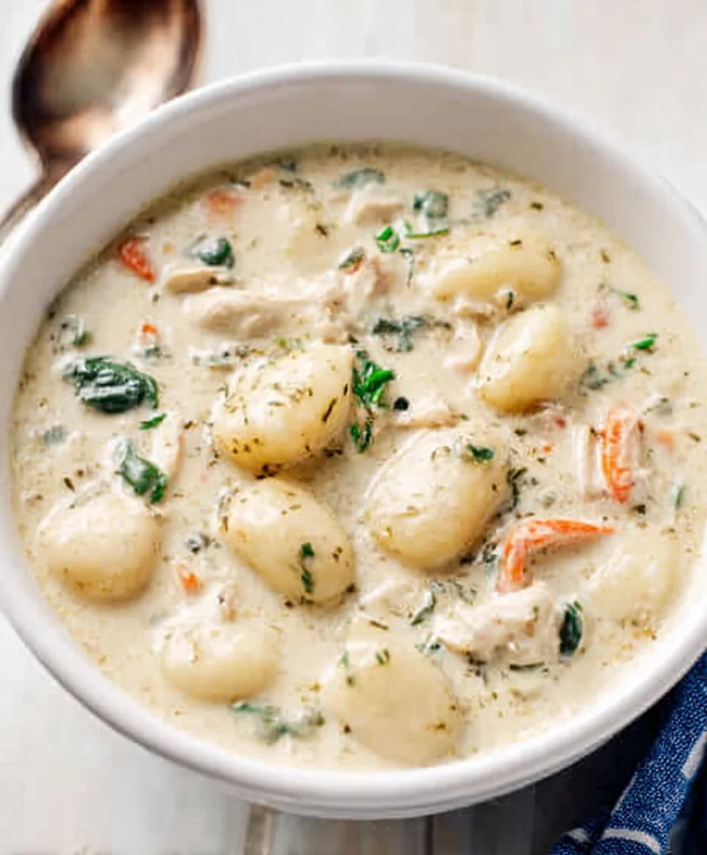 Olive Garden Chicken Gnocchi Soup - Copycat Recipe
