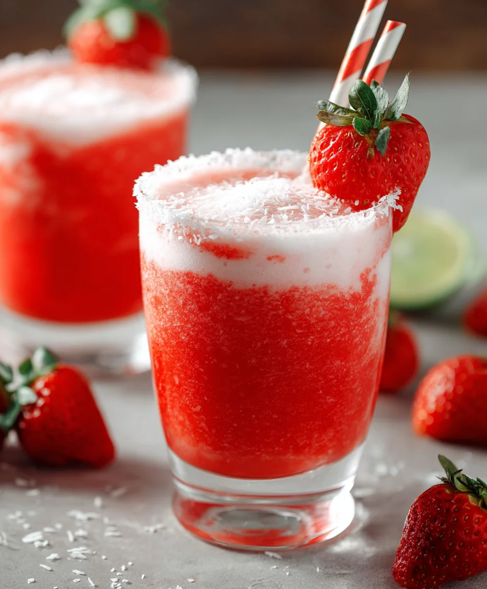 Easy Strawberry Daiquiri- The Perfect Non-Non-Non-Alcoholic Alternativeic Treat