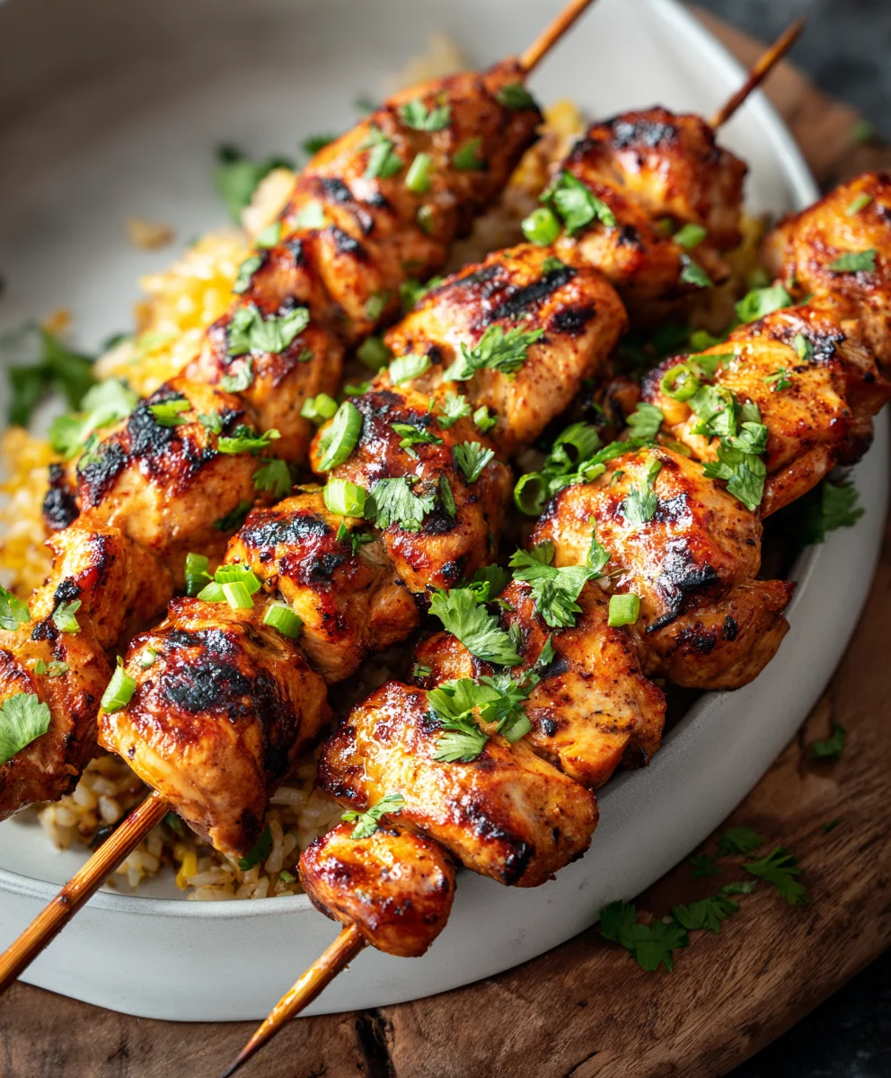 Easy Chicken Skewers- Delicious Dinner Ideas