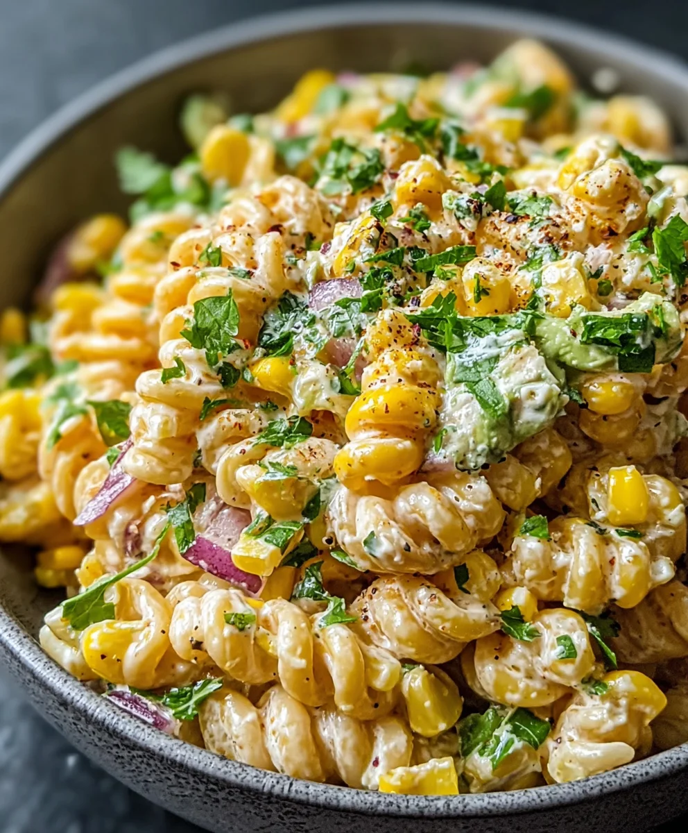 Mexican Street Corn Pasta Salad Recipe