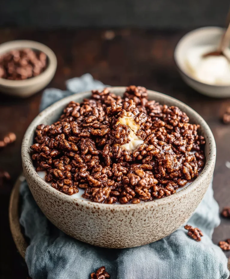 Healthy Crispy Chocolate Puffed Rice Cereal