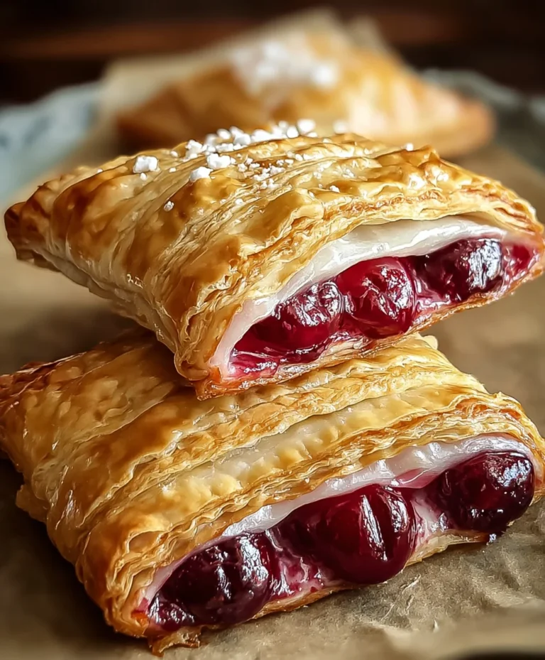 Easy Cherry Turnovers – Simple Delicious Pastry Recipe