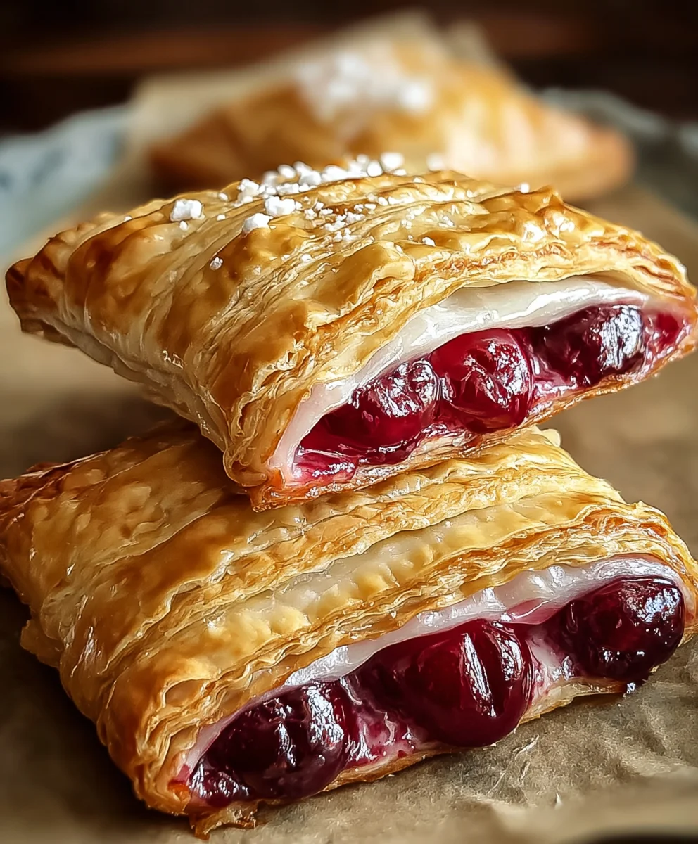 Easy Cherry Turnovers - Simple Delicious Pastry Recipe
