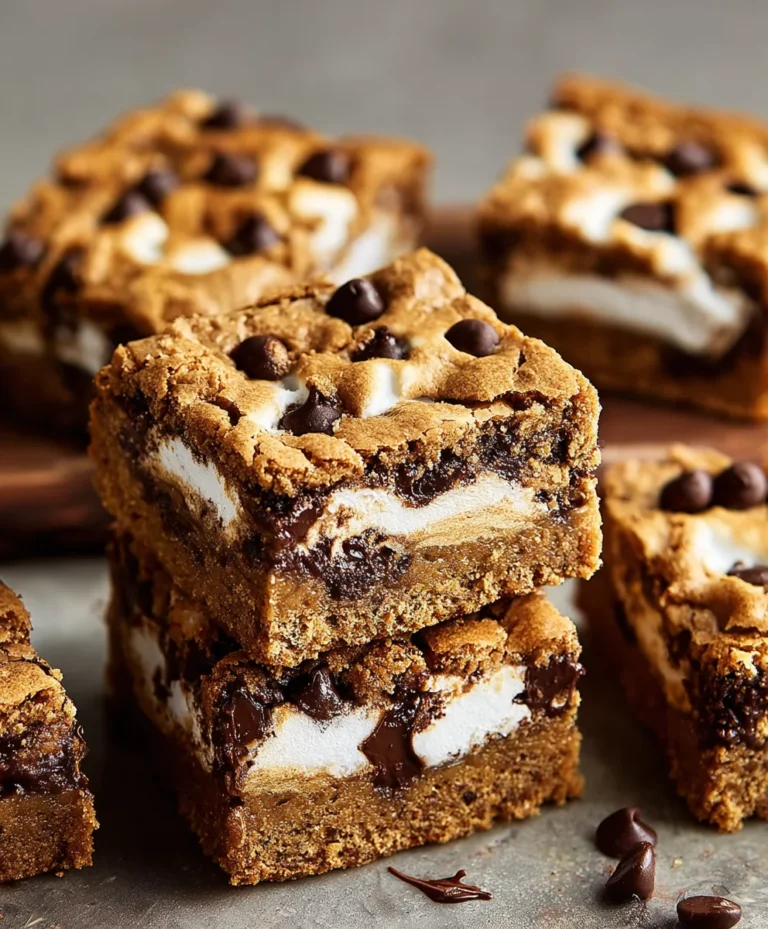 Peanut Butter Smores Blondies-Ultimate Dessert