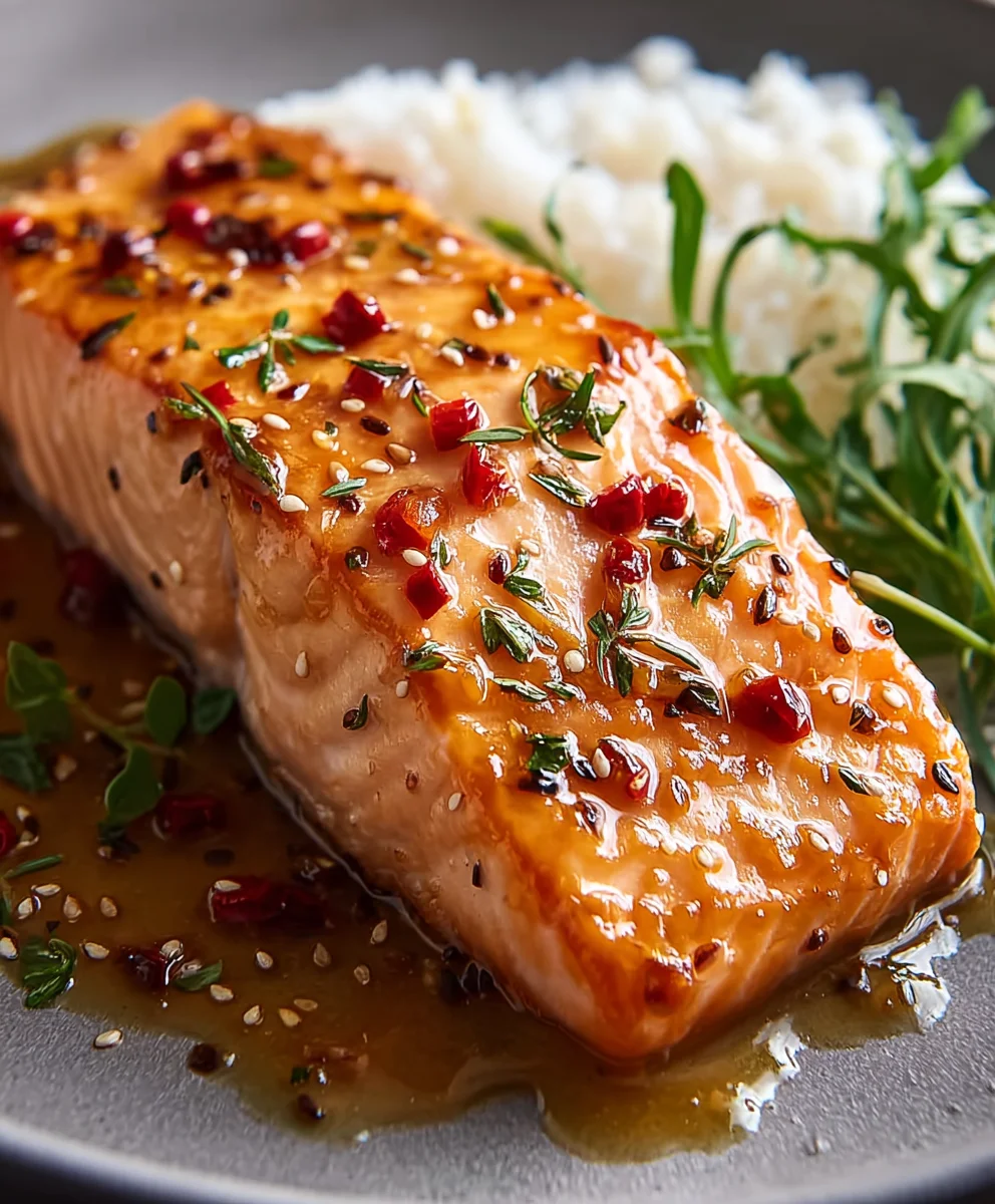 Hot Honey Glazed Salmon Recipe-Sweet & Spicy Dinner