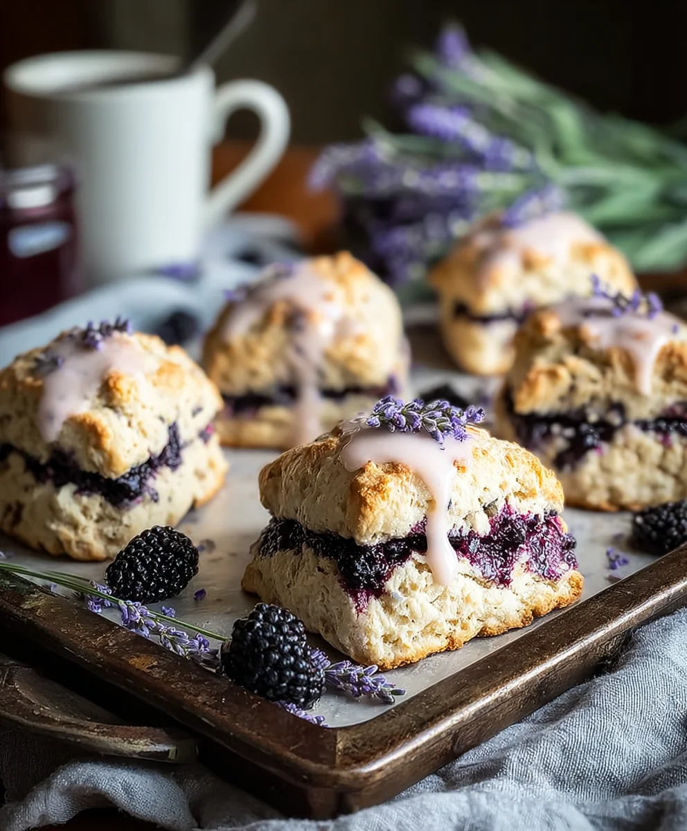Blackberry Lavender Scones- Easy Flavorful Baking