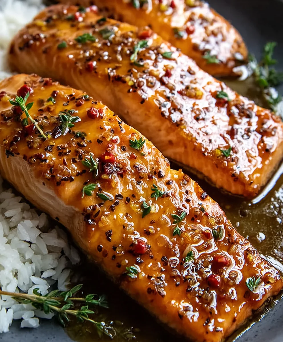 Hot Honey Glazed Salmon Recipe-Sweet & Spicy Dinner