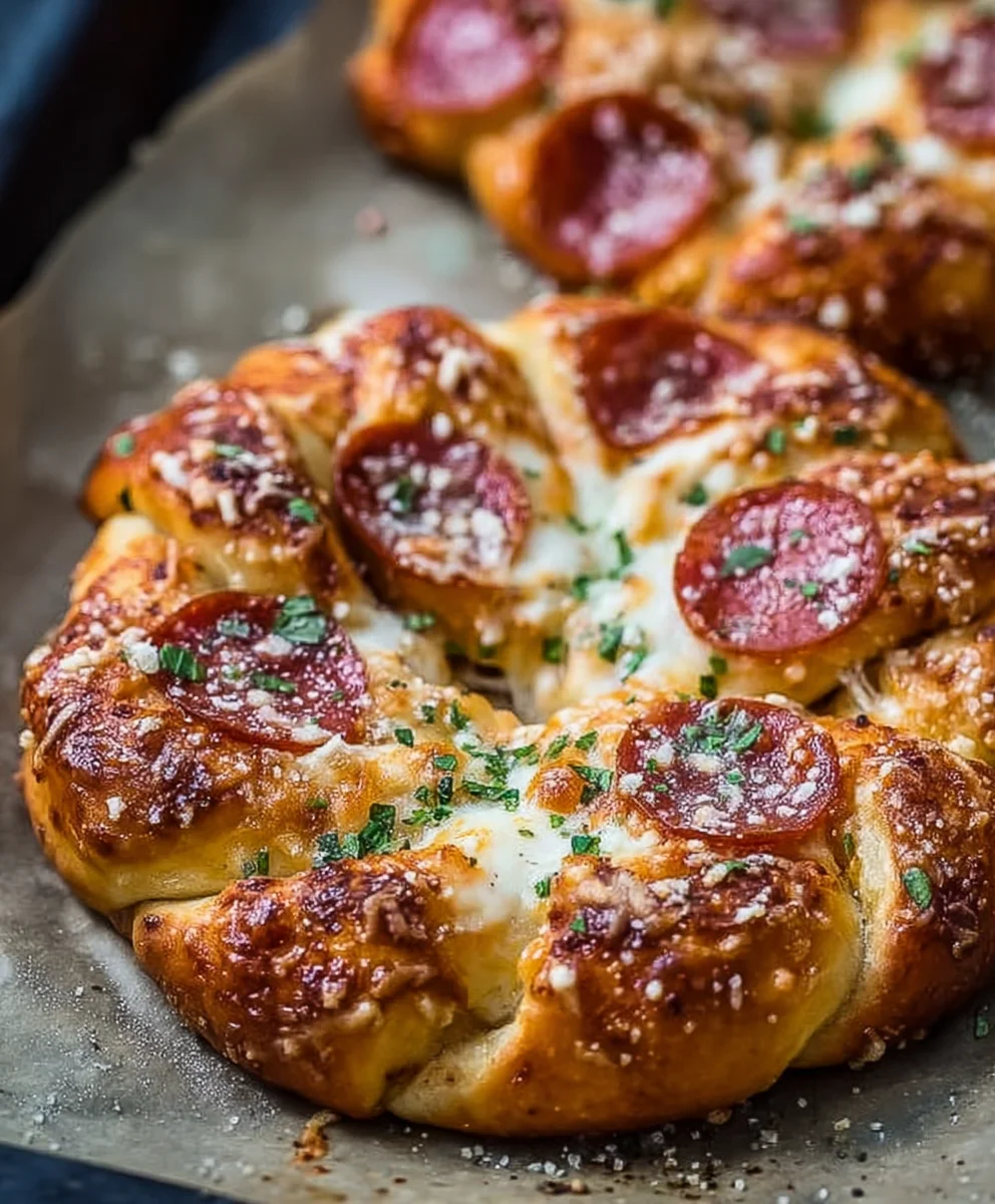 Garlic Butter Beef Beef Pepperoni Pizza Pretzels Recipe