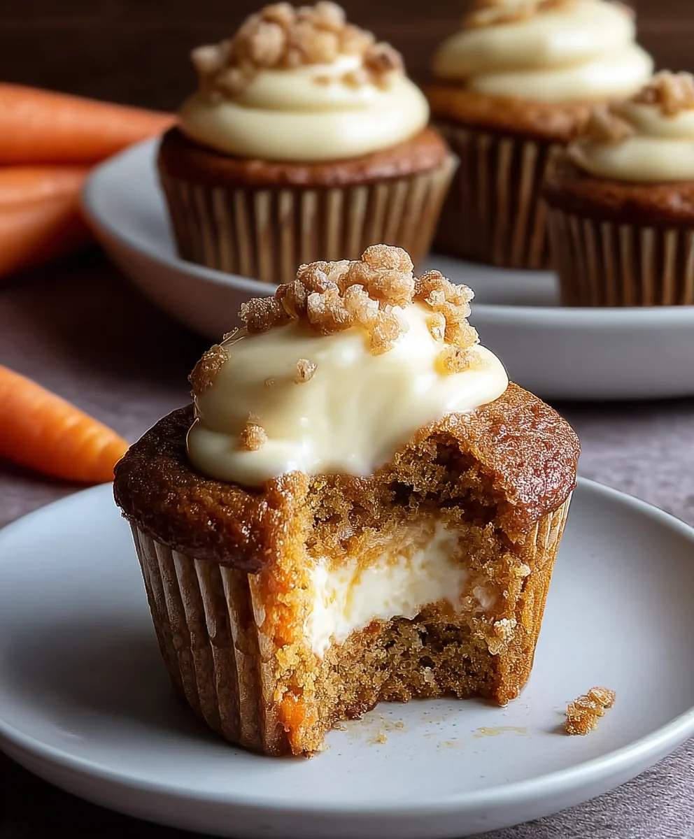 Carrot Cheesecake Cupcakes - Delicious Dessert Delight