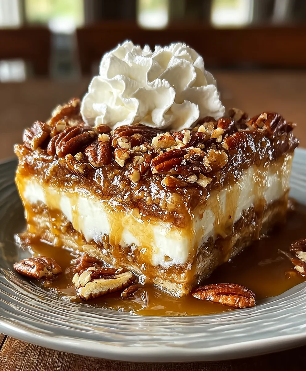 Decadent Pecan Pie Lasagna - Sweet Dessert Delight
