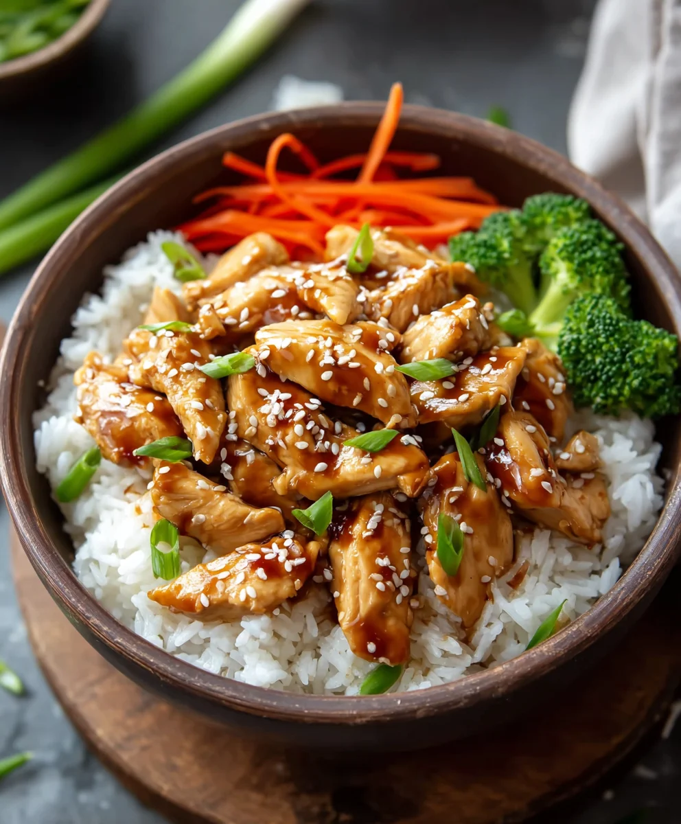 Easy Teriyaki Chicken Rice Bowl Recipe