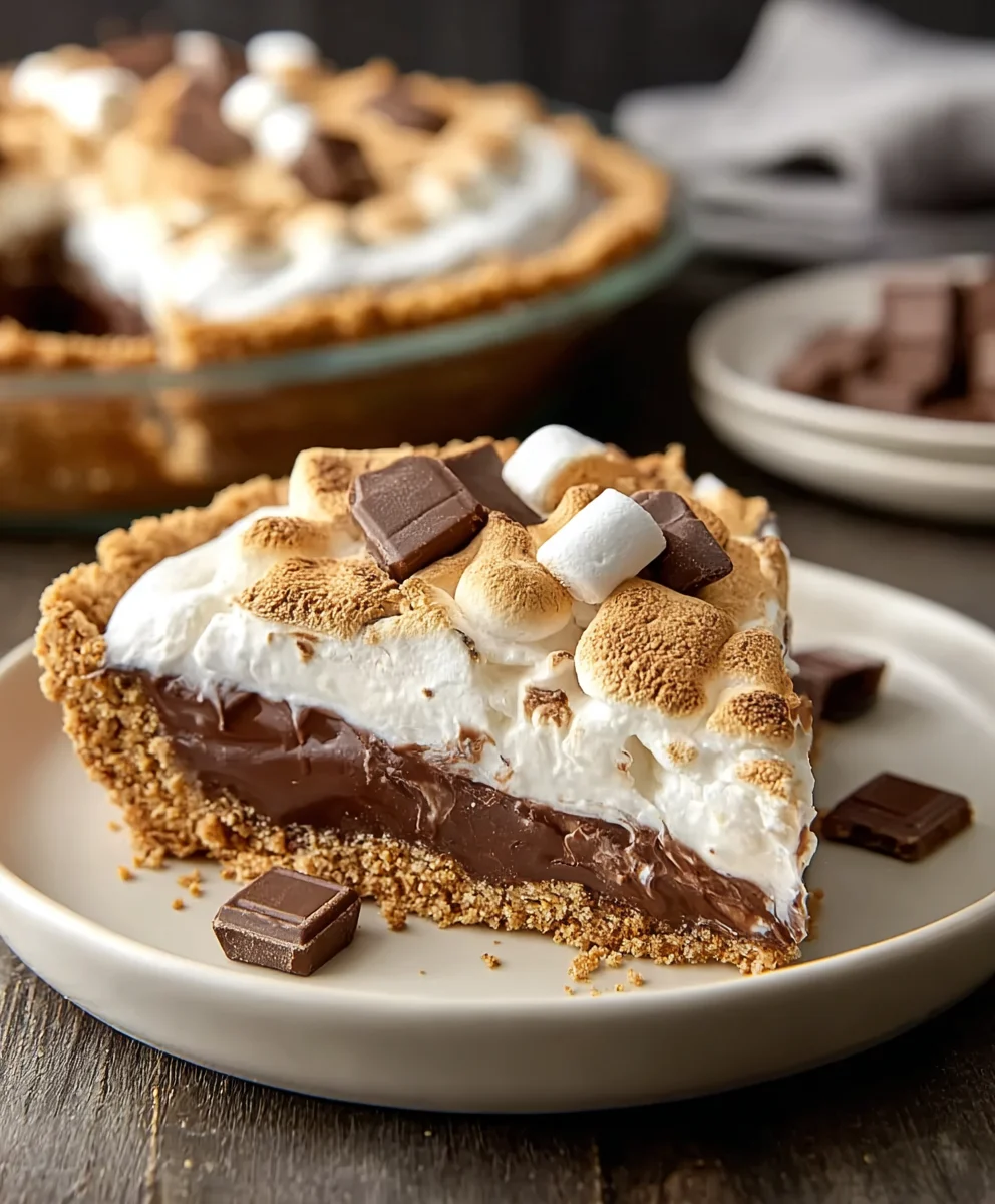 Easy Smores Pie Recipe- Delicious Dessert Treat