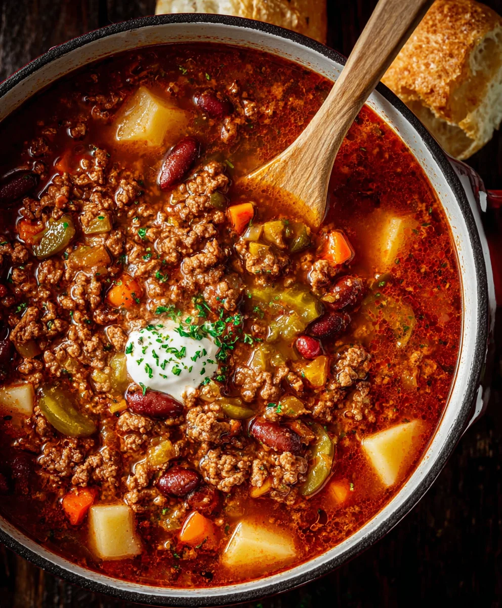 Hearty Cowboy Beef Soup Recipe-Easy Comfort Food
