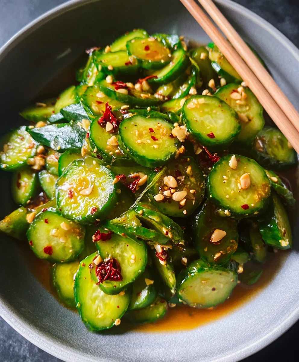 Easy Asian Cucumber Salad- Refreshing & Quick Recipe
