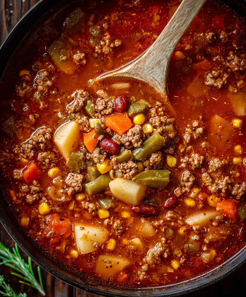 Hearty Cowboy Beef Soup Recipe-Easy Comfort Food