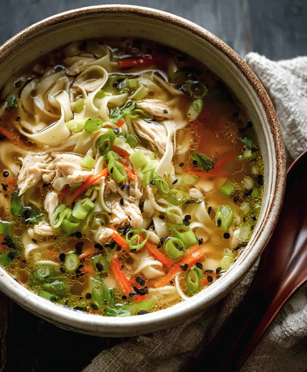 Scallion Chicken Noodle Soup - Aromatic Gin Extract Extract Recipe