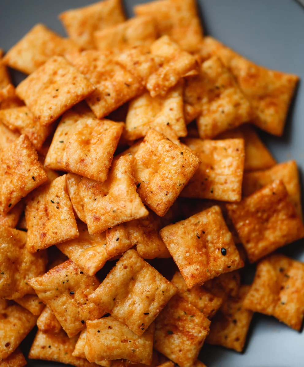 Homemade Sourdough Cheez-Its- Easy Crunchy Bites