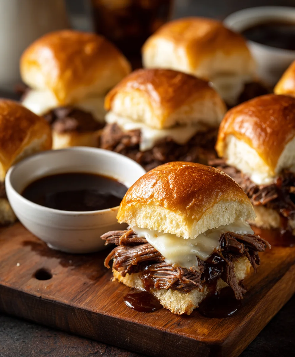 Easy French Dip Sliders - Best Beef Sandwich Recipe