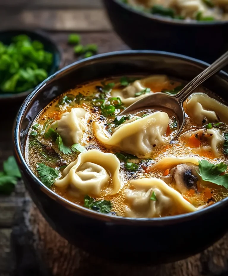 Cozy Beef Potsticker Soup for Comforting Nights