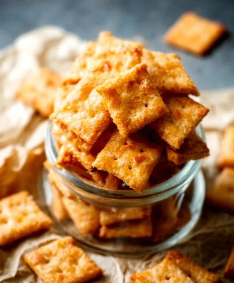 Sourdough Cheese Crackers-Delicious Homemade Crispy Snacks