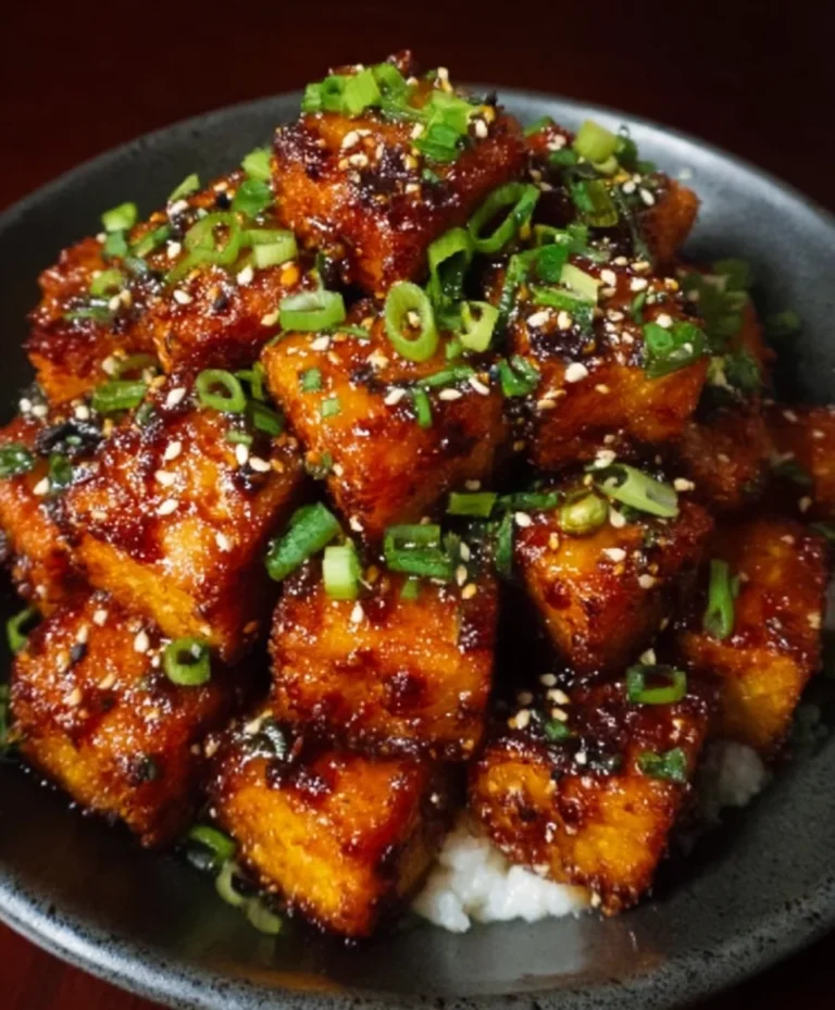 Amazing Crispy Honey Garlic Tofu Recipe