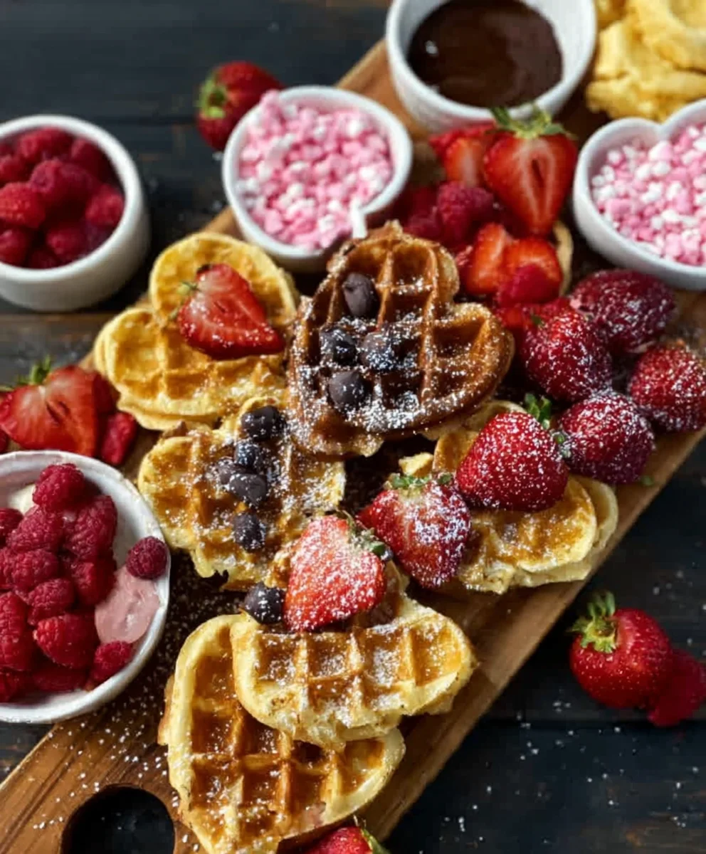 Vnon-alcoholic alentine's Day Non-Non-Non-Alcoholic Alternativeic Waffle Board Bliss