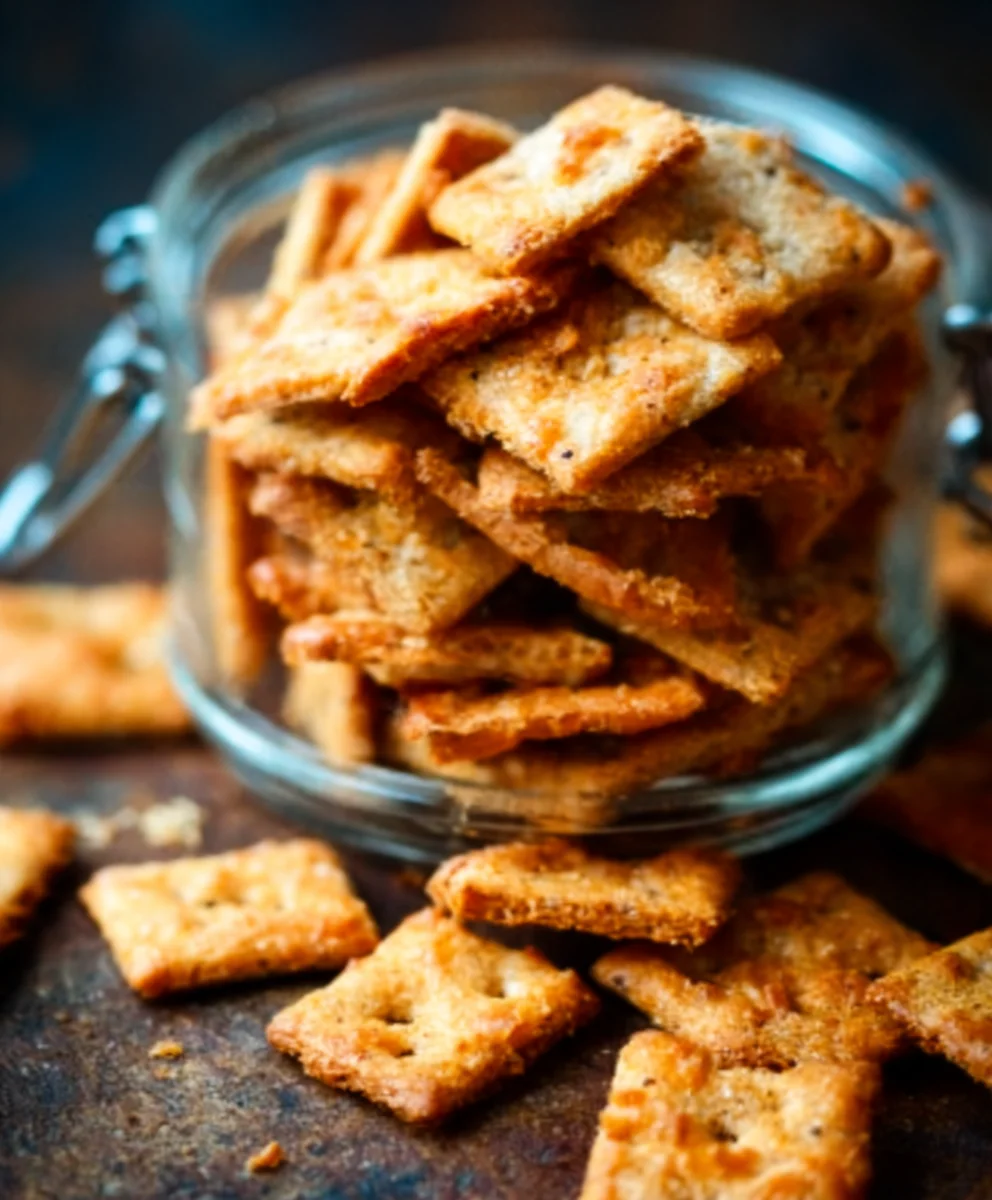 Sourdough Cheese Crackers-Delicious Homemade Crispy Snacks