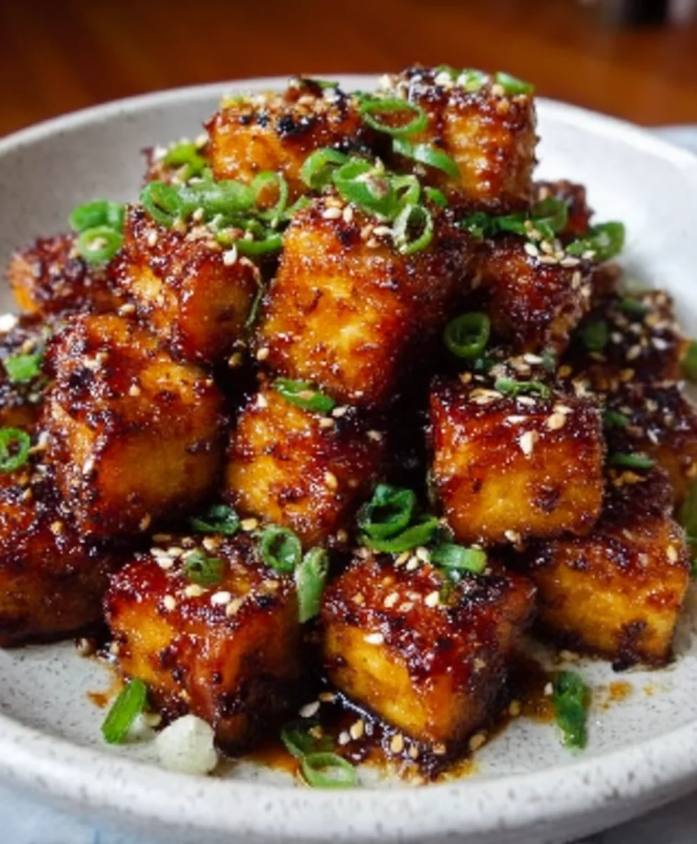 Amazing Crispy Honey Garlic Tofu Recipe