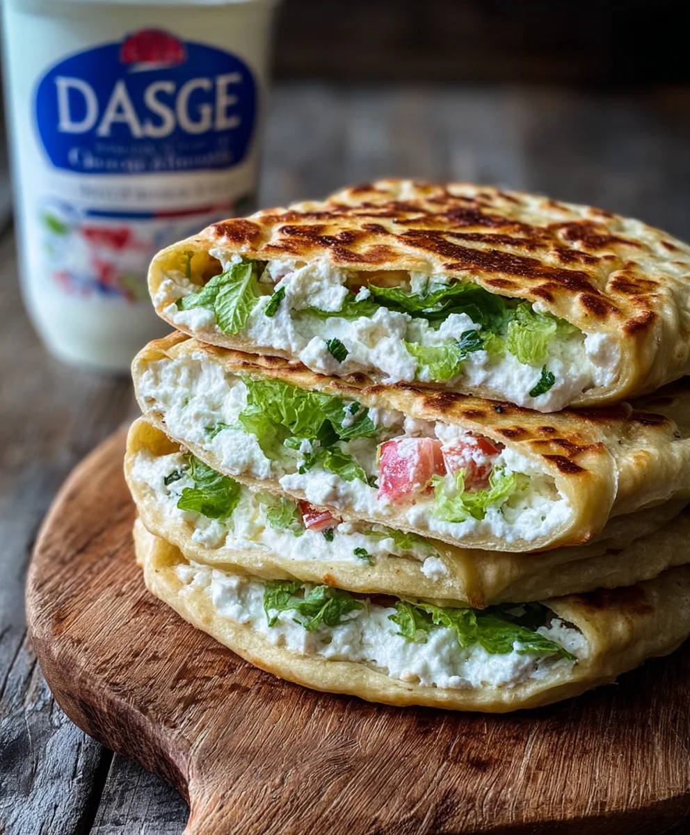 Easy Cottage Cheese Flatbread Recipe