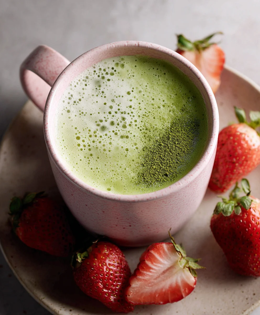 Strawberry Matcha Latte- Refreshing Summer Drink