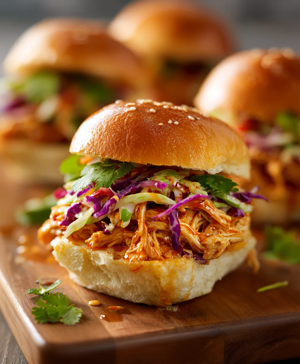 Easy Bang Bang Chicken Sliders Recipe-Quick Bites