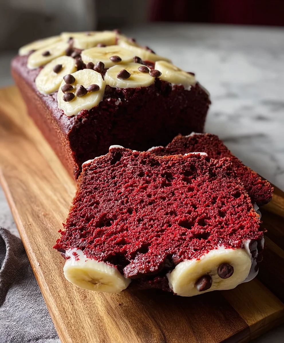 Red Velvet Banana Bread-Moist & Delicious Recipe
