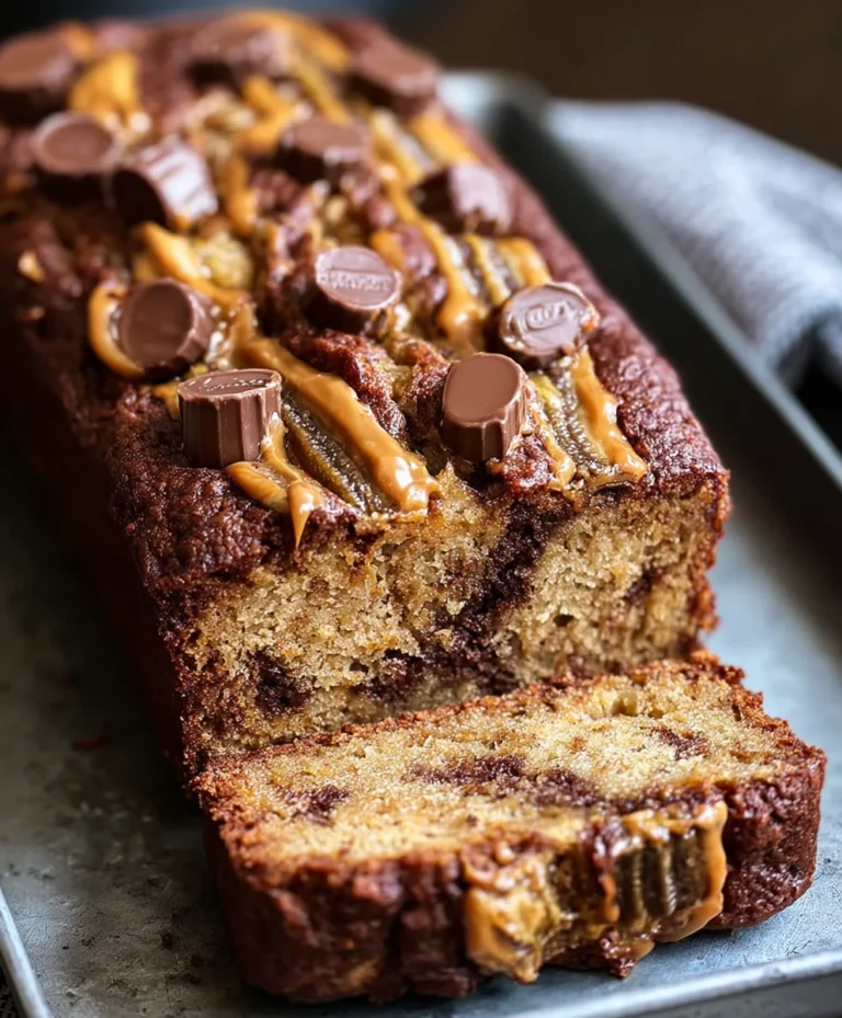 Reese’s Peanut Butter Banana Bread-Decadent Treat