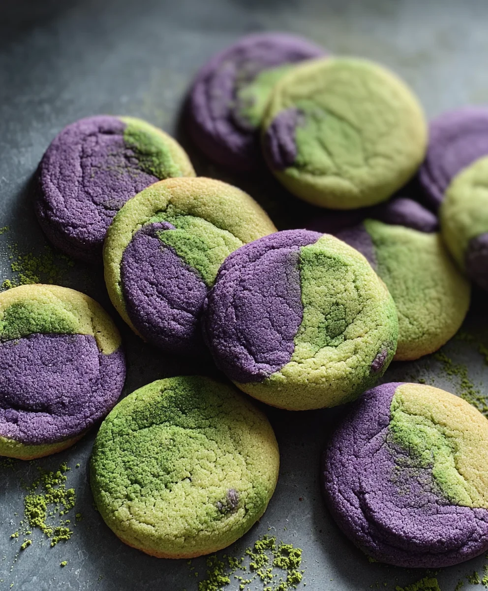 Matcha Ube Cookies - Delicious Flavor Fusion
