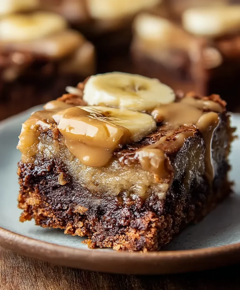 Homemade Banana Bread Brownies-Easy Recipe