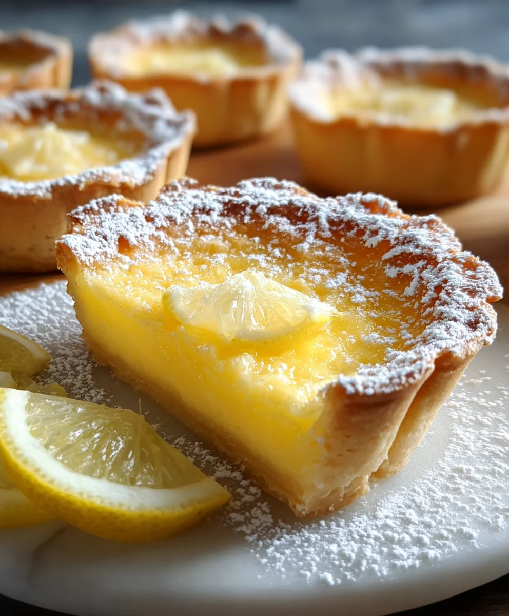 Baby Lemon Impossible Pies-Sweet Citrus Delight