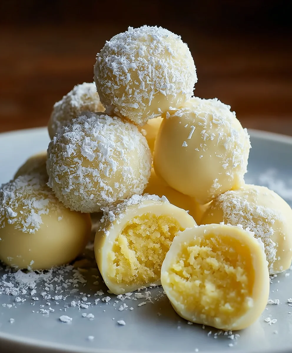 Easy Lemon Truffles - Zesty-Sweet Dessert Bites