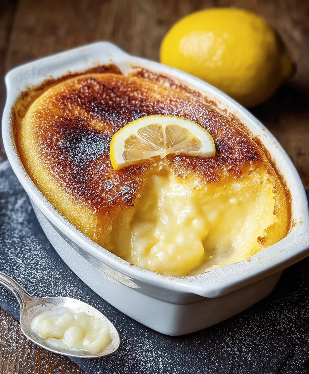 Jamie Oliver Self Saucing Lemon Pudding-Easy Dessert