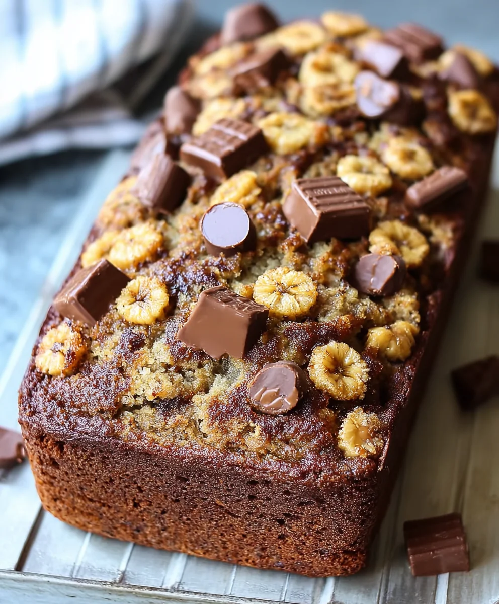 Reese's Peanut Butter Banana Bread-Decadent Treat
