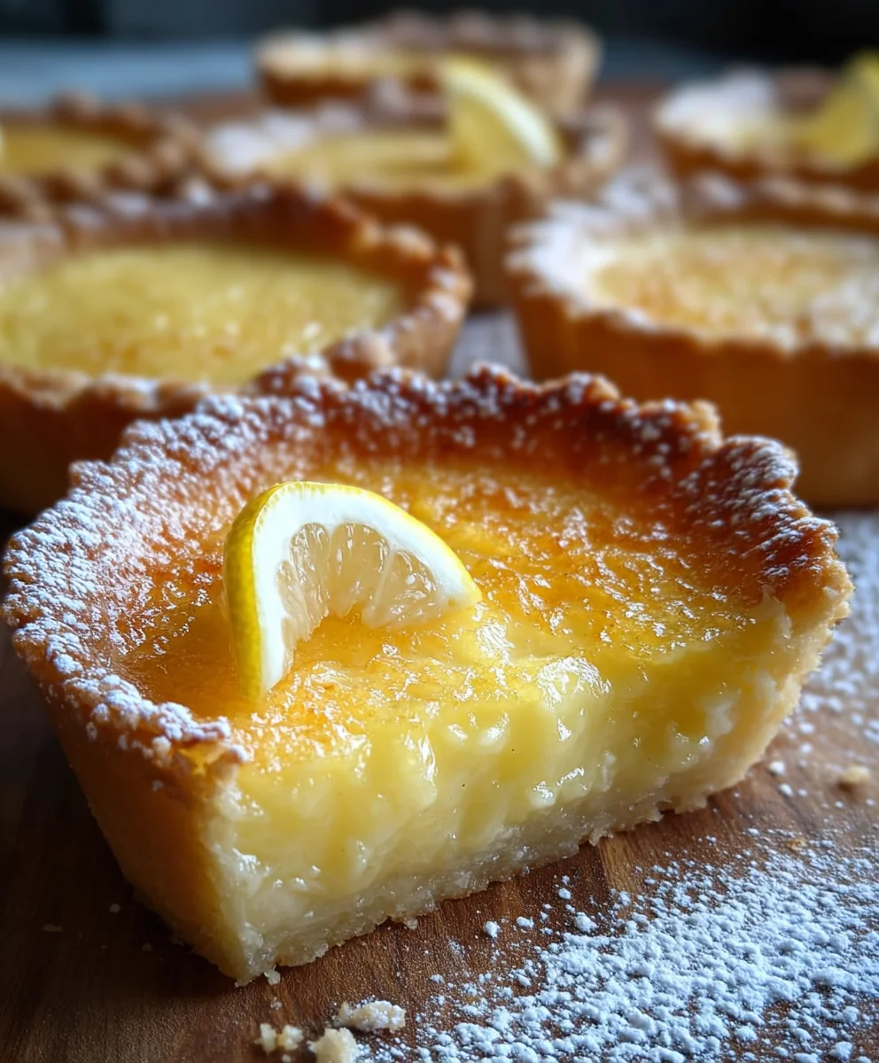 Baby Lemon Impossible Pies-Sweet Citrus Delight