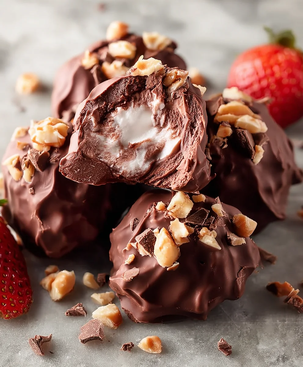Easy Frozen Chocolate Yogurt Clusters Dessert