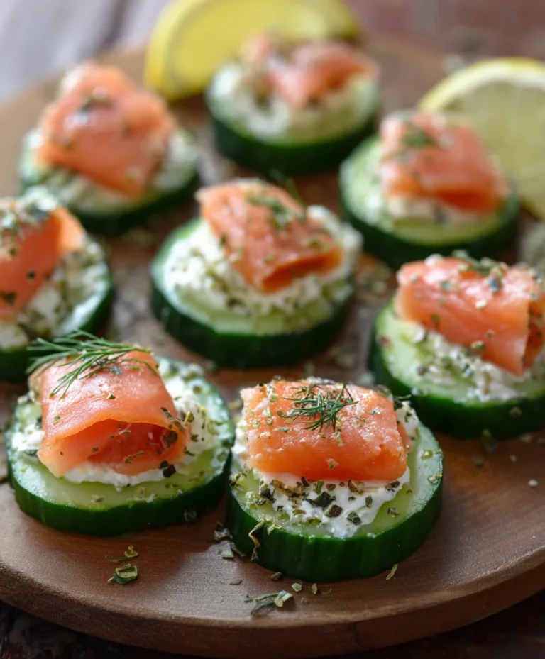 Cucumber Smoked Salmon Bites – Easy Appetizer
