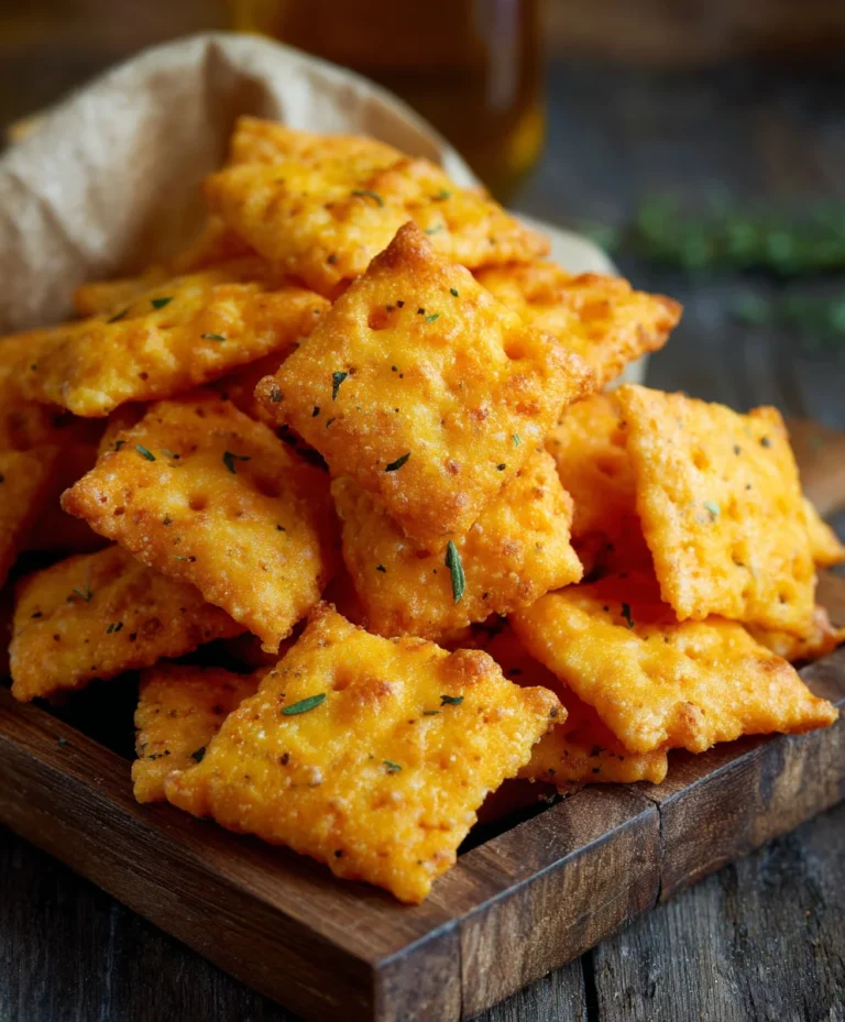 Homemade Cheddar Cheese Crackers- Cheez It Style