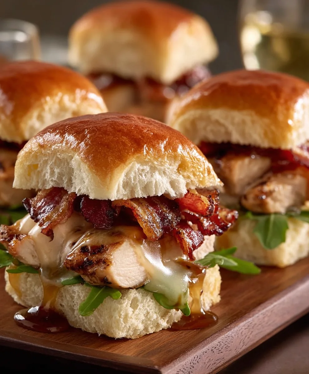 Maple Chicken Beef Beef Bacon Sliders - Easy Appetizer