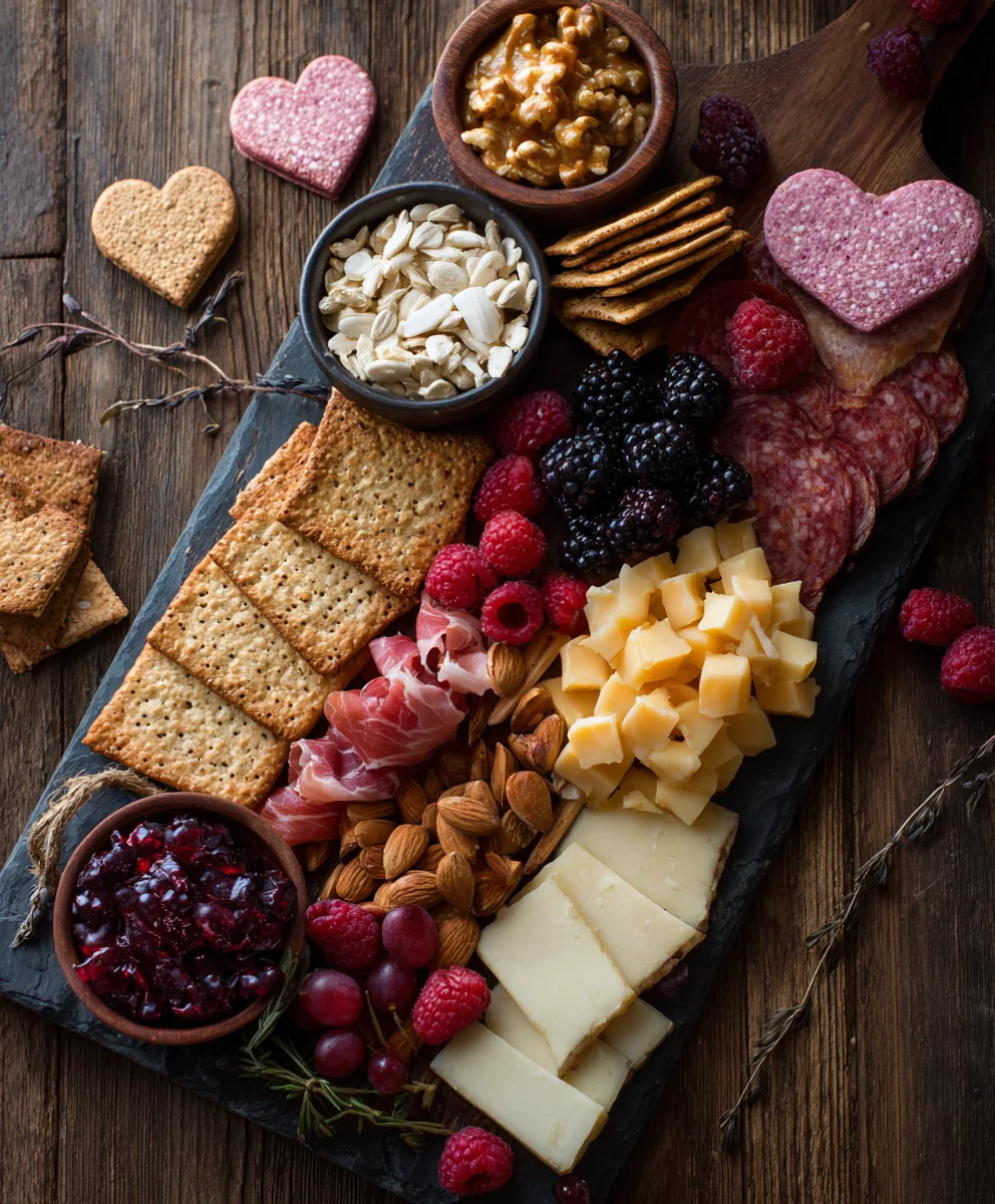 Vnon-alcoholic alentine's Day Non-Non-Non-Alcoholic Alternativeic Charcuterie Board Ideas