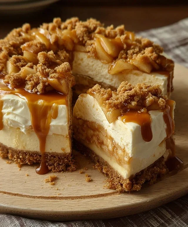 No bake Apple pie cheesecake