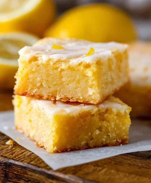 Easy Lemon Brownies Recipe