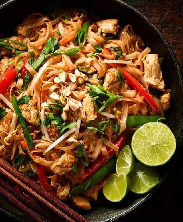 Chicken Pad Thai Dish