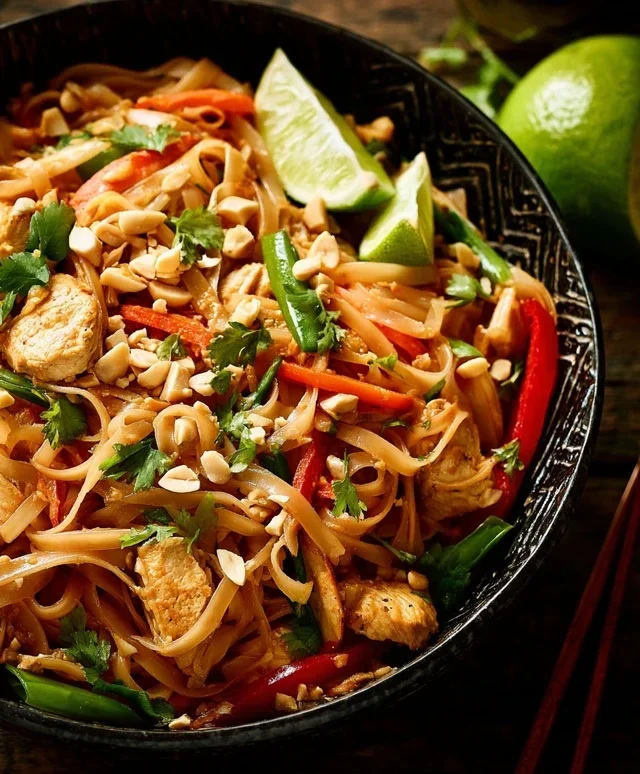 Chicken Pad Thai Dish