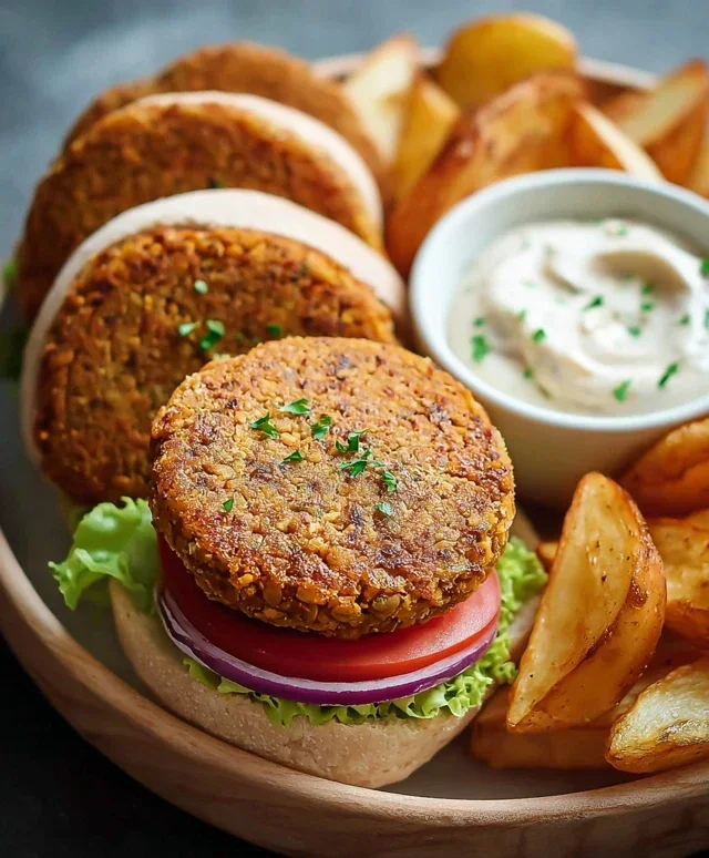 Easy 6-Ingredient Lentil Burgers